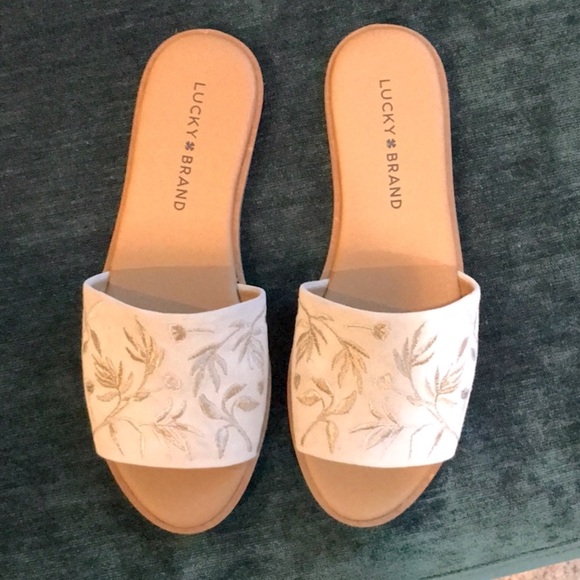 Lucky Brand Davin Slide Sandal Sandshell - Picture 12 of 12